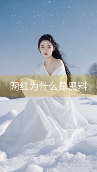 网红为什么是黑料